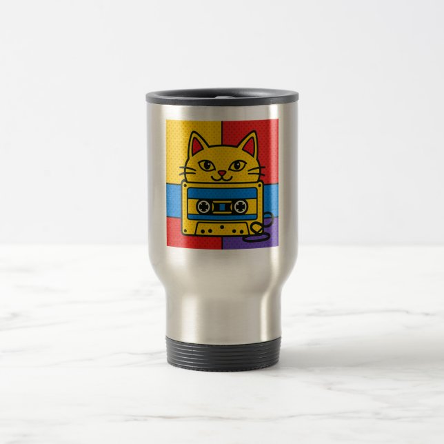 Wonky Zoo Catsette Tasse  (Mittel)