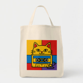 Wonky Zoo – Catsette Tote Bag