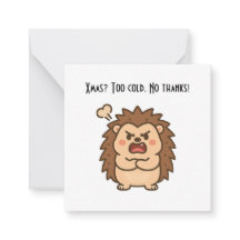 Wonky Zoo Christmas Moody Igel - Flachbildschirm