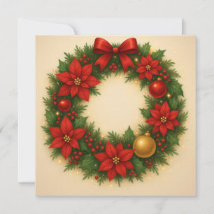 Wonky Zoo Flat Note Card - Weihnachtsbrand Mitteilungskarte