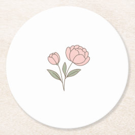 Wonky Zoo Peonies Paper Untersetzer