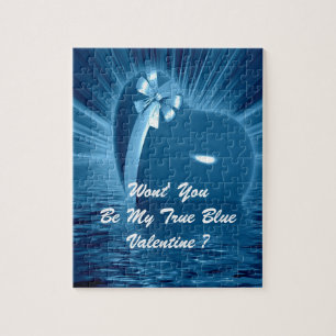 WON'T YOU PLEASE BE MY TRUE BLUE VALENTINE ?