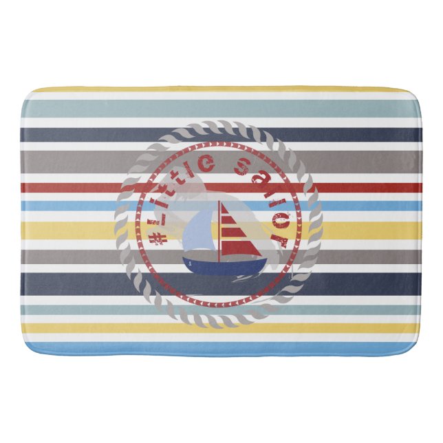 WONZ Limited Small Sailor by Shirt to Design Badematte (Vorderseite)