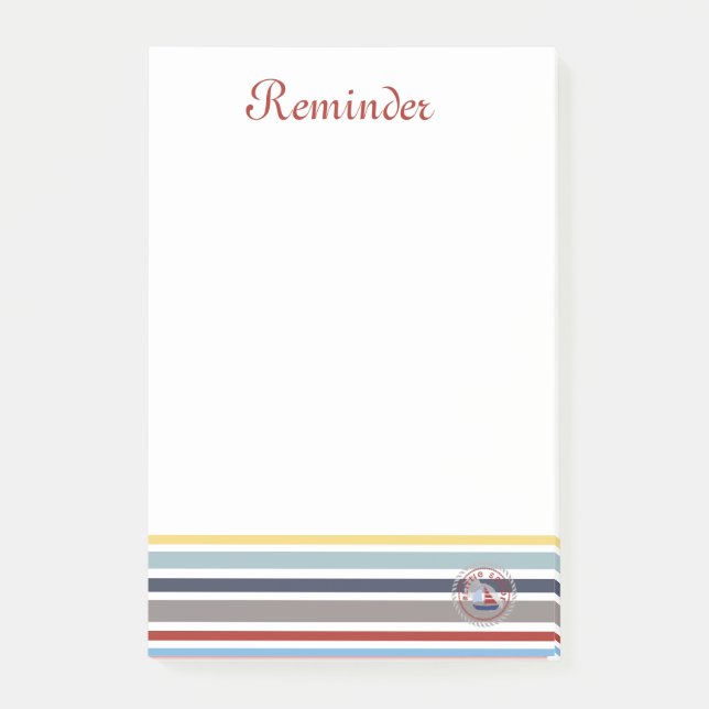 WONZ Limited Small Sailor by Shirt to Design Post-it Klebezettel (Vorderseite)