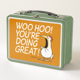 WOO HOO! DU MACHST DAS GROSSARTIG! Sandra Boynton Metall Brotdose