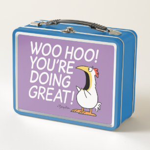 WOO HOO! DU MACHST DAS GROSSARTIG! Sandra Boynton Metall Brotdose