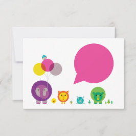 Woo-Hoo! Zoo Fiesta Note Card Mitteilungskarte