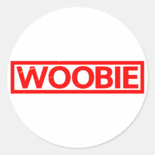 Woobie Briefmarke Runder Aufkleber