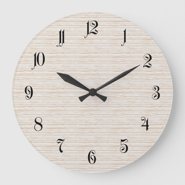 Wood background große wanduhr (Vorderseite)