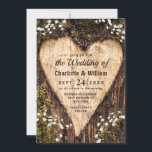 Wood Bark Baby Atemherz Rustikale Hochzeit Einladung<br><div class="desc">Wood Bark Baby Atemherz Rustikale Hochzeitseinladung. Für weitere Anpassungen klicken Sie bitte auf den Link "Weitere Anpassung" und verwenden Sie unser Design-Tool,  um diese Vorlage zu ändern.</div>