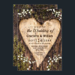 Wood Bark Baby Atemherz Rustikale Hochzeit Einladung<br><div class="desc">Wood Bark Baby Atemherz Rustikale Hochzeitseinladung. Für weitere Anpassungen klicken Sie bitte auf den Link "Weitere Anpassung" und verwenden Sie unser Design-Tool,  um diese Vorlage zu ändern.</div>