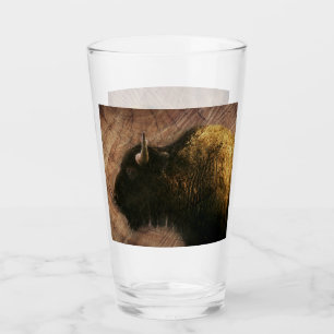 Wood Bison Buffalo Glas