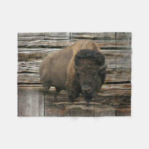 Wood Bison Fleecedecke