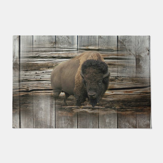 Wood Bison Fußmatte (Vorderseite)