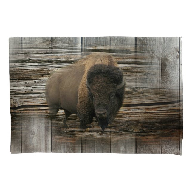 Wood Bison Kissenbezug (Vorderseite)