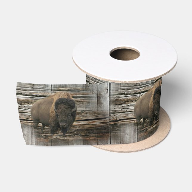 Wood Bison Satinband (Spule)