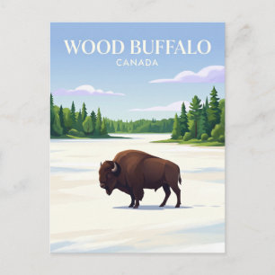 Wood Buffalo Nationalpark Kanada Postkarte