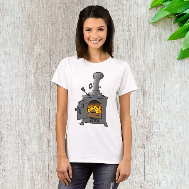 Wood Burner Stove T-Shirt (Von Creator hochgeladen)