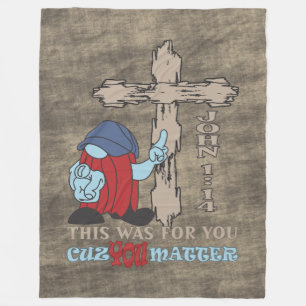 Wood Cross Cuz Matter John 1 14 Fleecedecke