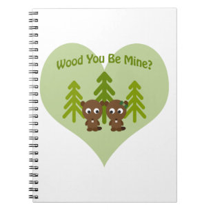 Wood du meins Biber bist Notizblock