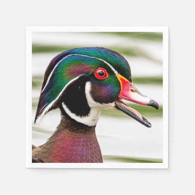 Wood Duck Serviette (Vorderseite)
