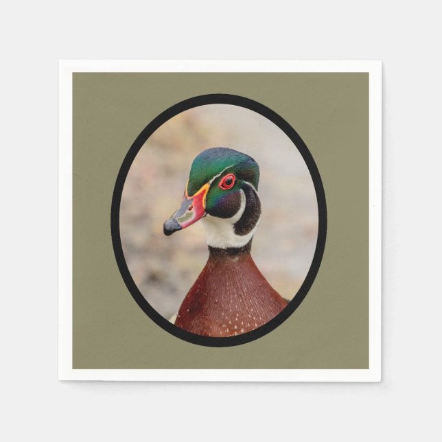 Wood Duck Serviette (Vorderseite)