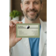 Wood Element Minimalist Acupuncture Business Card