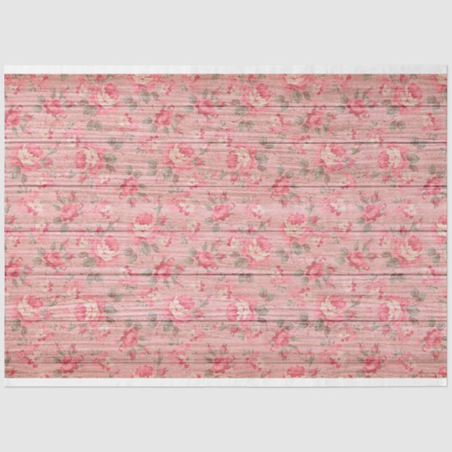 Wood floral Moderne Popularität Seidenpapier (Vorderseite)