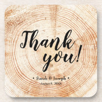 Wood Grain Rustic Wedding Vielen Dank für Ihren Un
