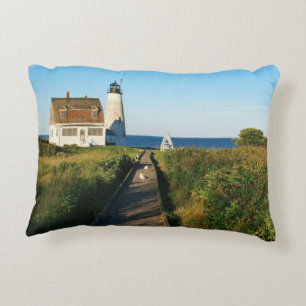 Wood Island Leuchtturm, Maine Accent Pillow Dekokissen