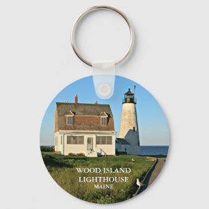 Wood Island Lighthouse Maine Schlüsselanhänger