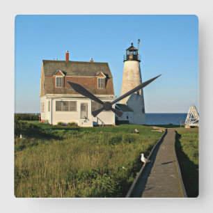 Wood Island Lighthouse, Maine Wanduhr