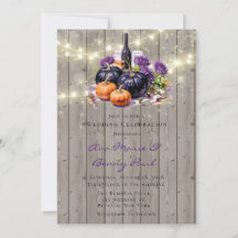 Wood Lila Pumpkin Lichter Weinglas Hochzeit