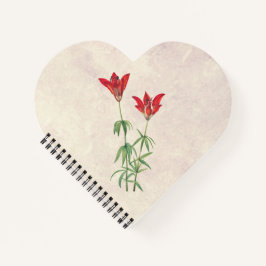 Wood Lily Blume Notizbuch