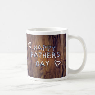 Wood-Look glücklicher Vatertag Kaffeetasse