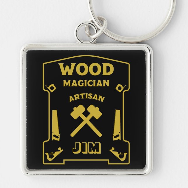 Wood Magician Schlüsselanhänger (Vorne)