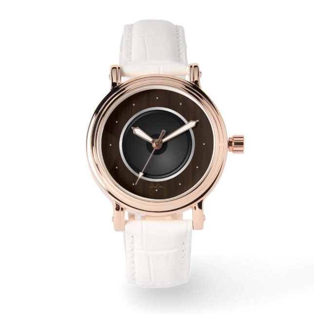 Wood Music Lautsprecher Armbanduhr (Vorderseite)