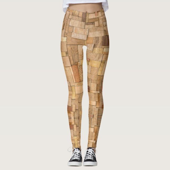Wood Plywood - Power Yoga Leggings (Vorderseite)