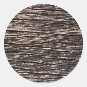Wood Runder Aufkleber