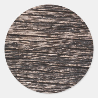 Wood Runder Aufkleber