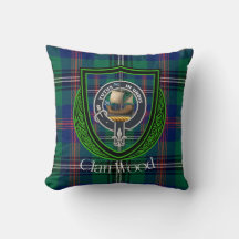 Wood Schottischer Clan Tartan & Wappen