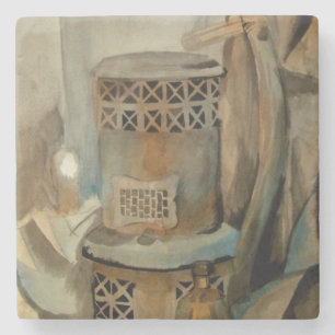 Wood Stove und Sythe Steinuntersetzer