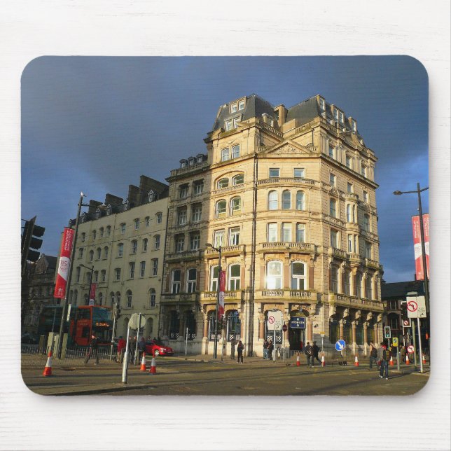 Wood Street, Cardiff, Wales Mousepad (Vorne)