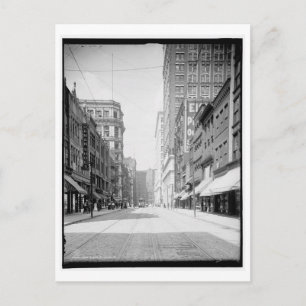 Wood Street, Pittsburgh, Pennsylvania Vintage Postkarte