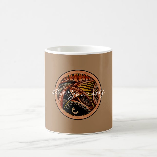 Wood Tattoo Kaffeetasse (Mittel)