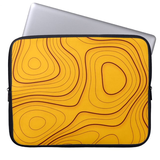 Wood texture, linear abstraction backgroundabstrac laptopschutzhülle (Vorderseite)