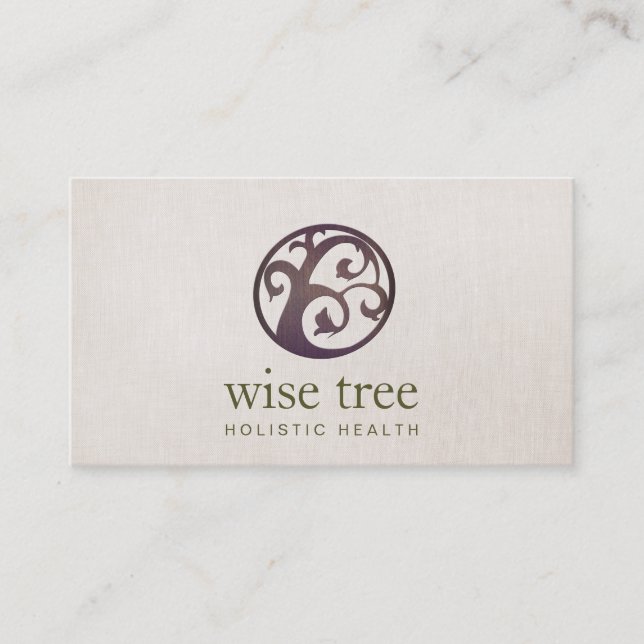 Wood Tree Holistic Health and Wellness Visitenkarte (Vorderseite)
