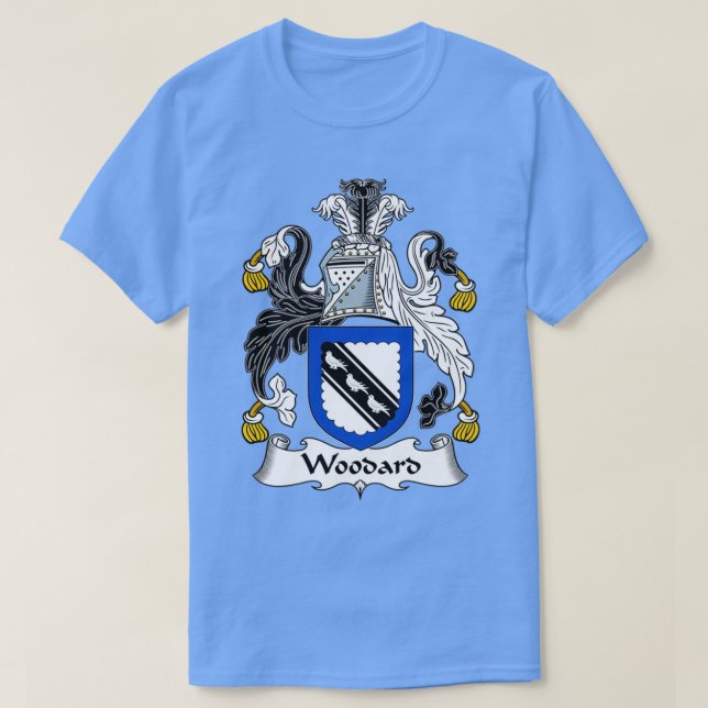 Woodard Coat of Arms Family Crest  T-Shirt (Design vorne)
