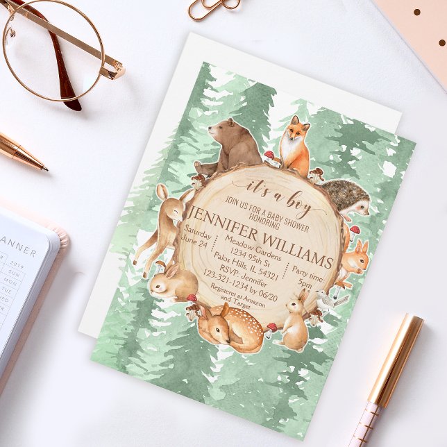 Woodbaby-Dusche Einladung Baby-Dusche (Von Creator hochgeladen)