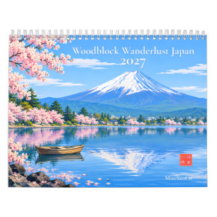 Woodblock Wanderlust Japan 2027 Wandkalender – Ic